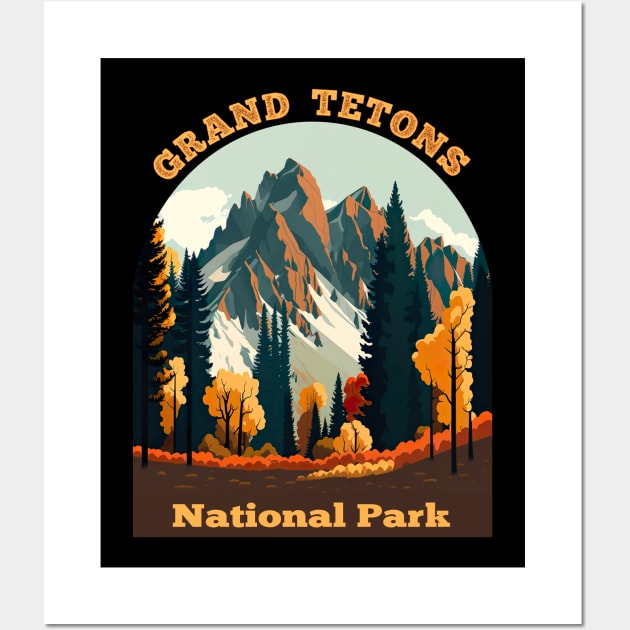 Grand Tetons National Park Wall Art by AtkissonDesign